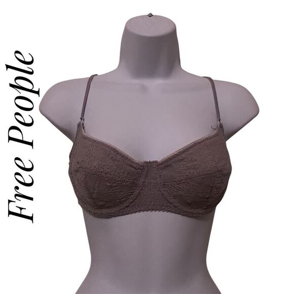 Free People 34D Lace Bralette Bra Underwire - Picture 1 of 6